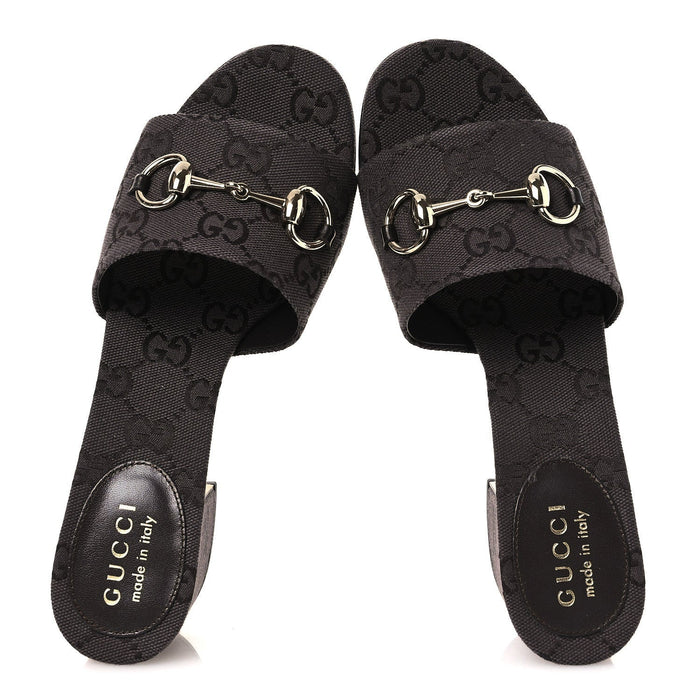 Gucci Horsebit Slide Sandals Brown