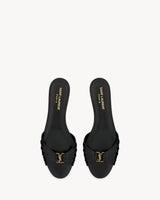 YSL Babylone Slides in Smooth Leather 2