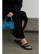 Balenciaga Piscine Logo-Embossed Rubber Slides 4