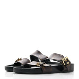 Louis Vuitton Bom Dia Flat Mule in Black Patent Monogram 3