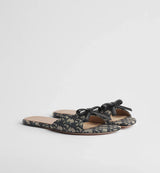 Dior Bow Slide Deep Blue 3