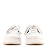 Gucci Calfskin Crocodile Web Ace Sneakers White Beige & GG Monogram 3