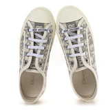 Christian Dior Canvas Oblique Walk'n'Dior Low Top Platform Sneaker Grey Stone 2