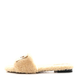 Fendi Baguette Shearling Slide in Beige Naturale 1