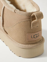 UGG Classic Ultra Mini Shearling Boots Beige 3