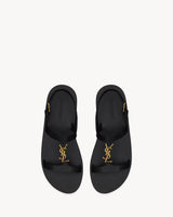 YSL Cassandra Sandals in Smooth Leather 2