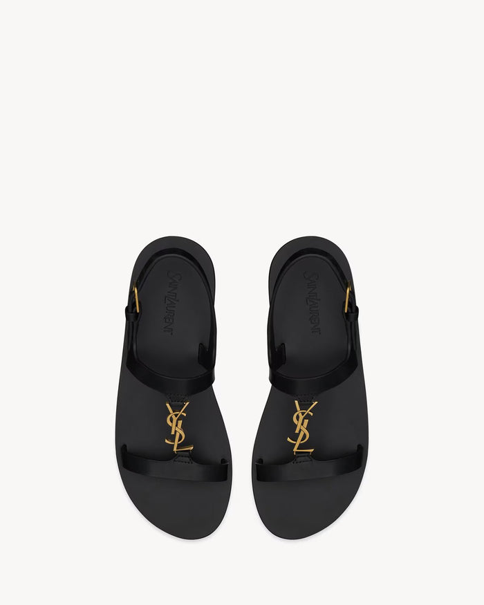 YSL Cassandra Sandals in Smooth Leather
