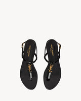 YSL Cassandra Sandals in Patent Leather 2