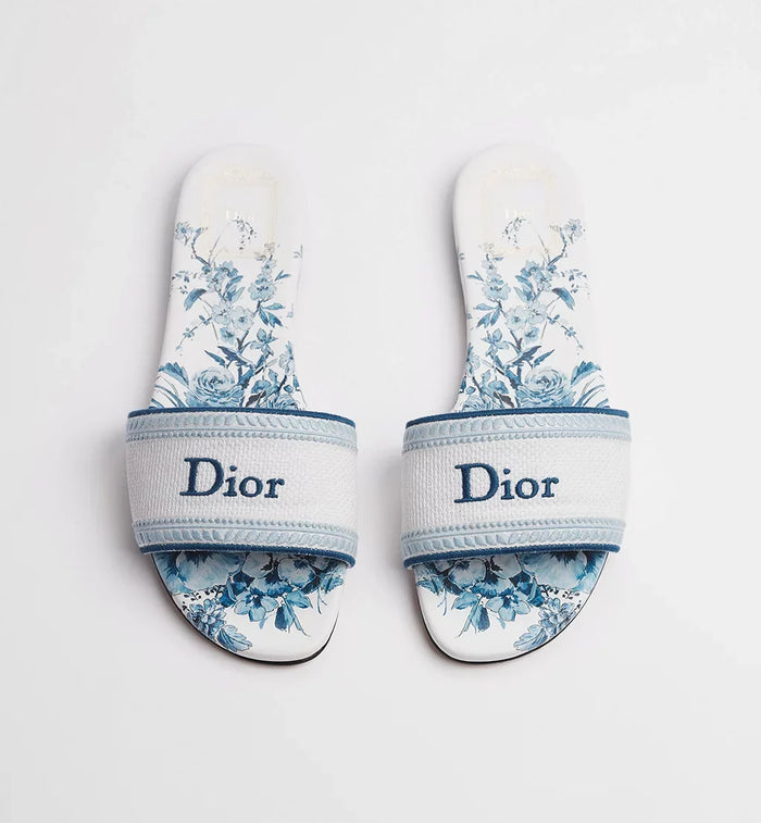 Dior Dway slide White and Blue