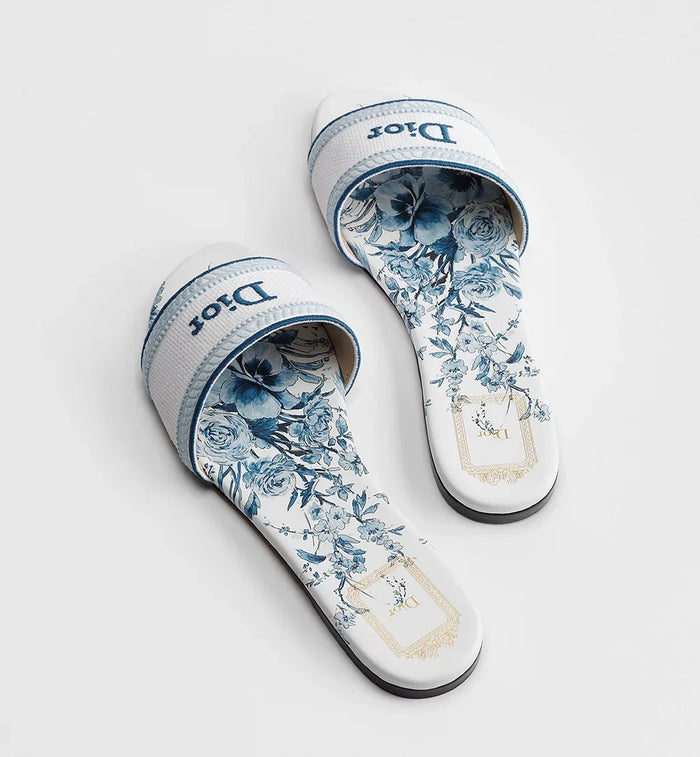 Dior Dway slide White and Blue