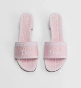Dior Dentelle Heeled Slide Soupir Pink 1