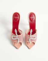 Valentino Coeur Vipère Mesh Slide Sandal 105mm 2