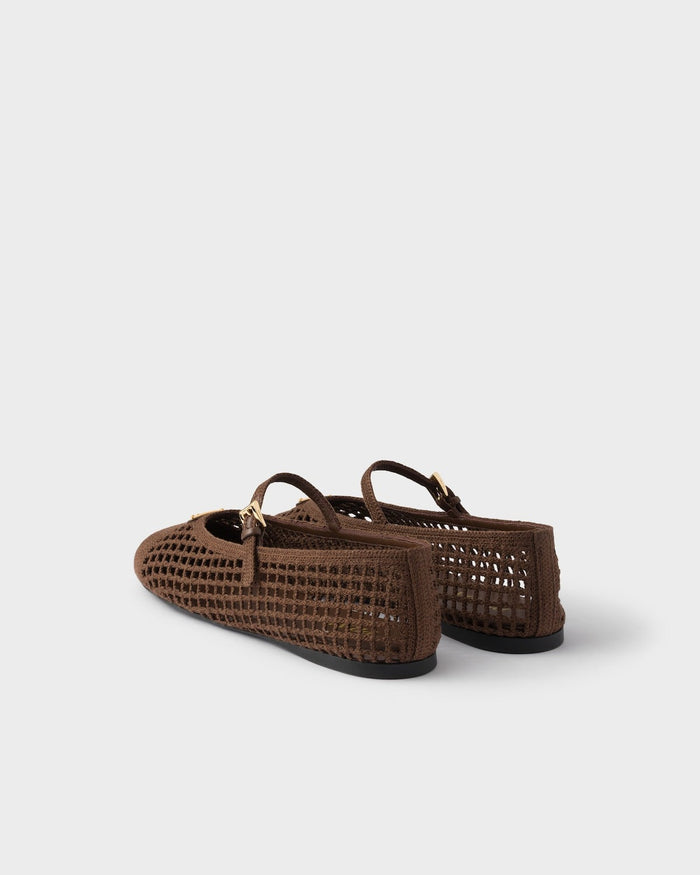 Prada Crochet Ballerinas