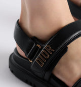 Dior Dioract Sandal Black 3