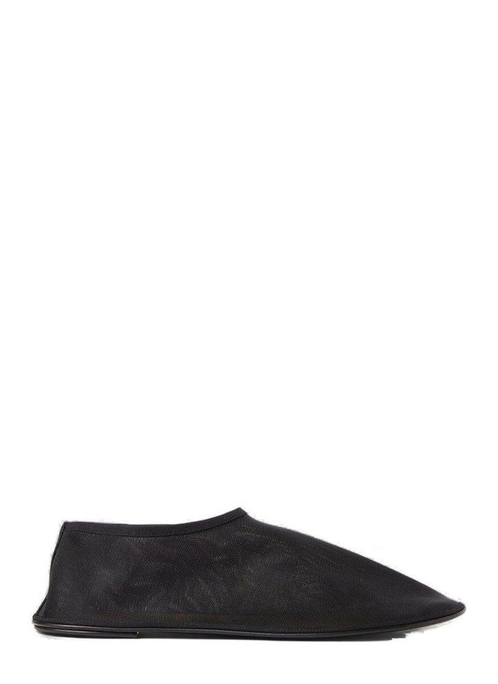The Row Sock Knit Slip-On Flat — Black