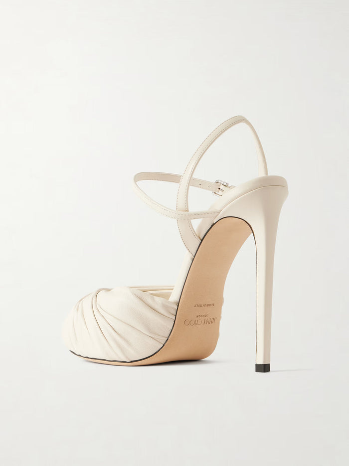 Jimmy Choo Elly 120 Leather Sandals