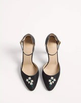 Valentino Hi Dolly Fabric Pumps Floral Embroidery 3
