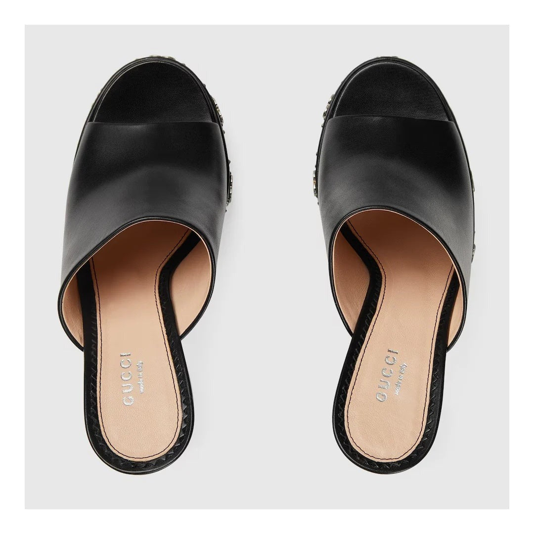 Gucci Platform Slide Sandal Black