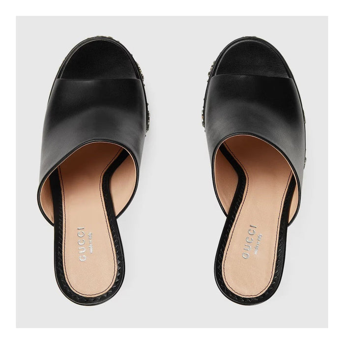 Gucci Platform Slide Sandal Black