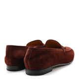 Gucci Velvet GG Monogram Horsebit Jordaan Loafers Blue Brown Suede 3