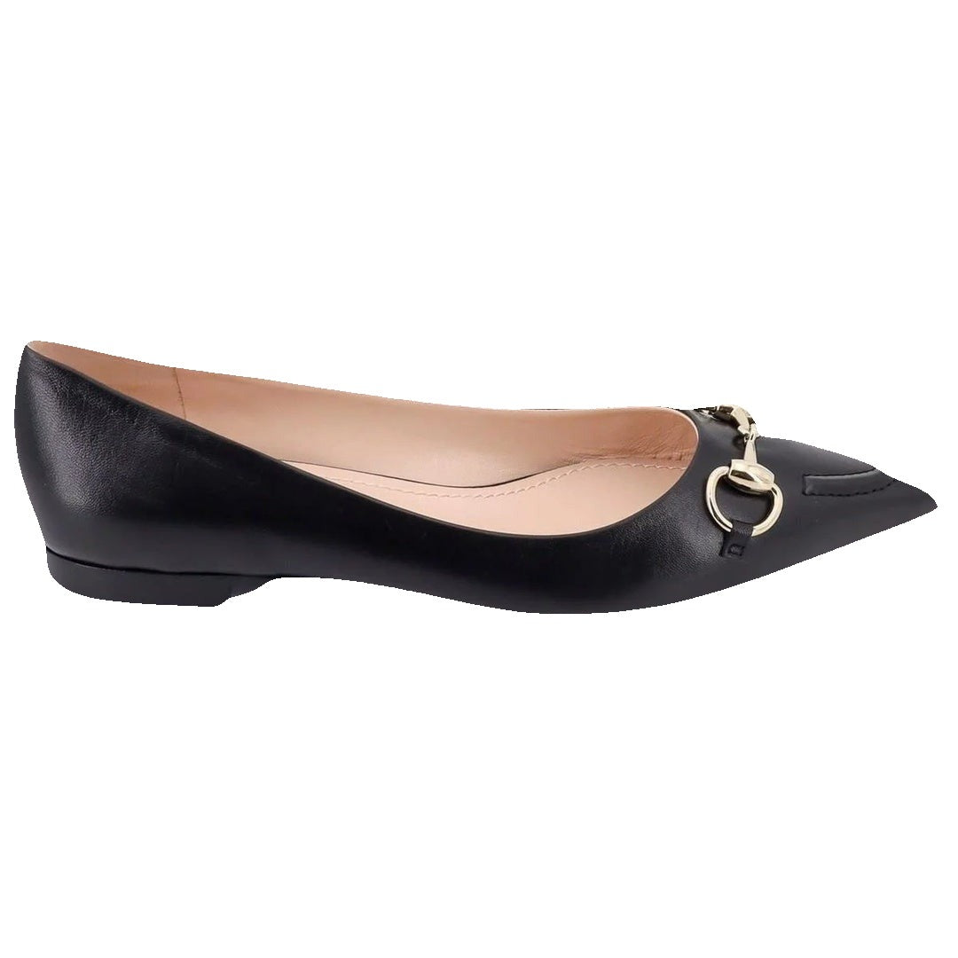 Gucci Shearling Ballerinas Natural