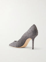 Jimmy Choo Love 85 Metallic Tweed Pumps 1