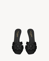YSL Tribute Mules in Smooth Leather Black 2