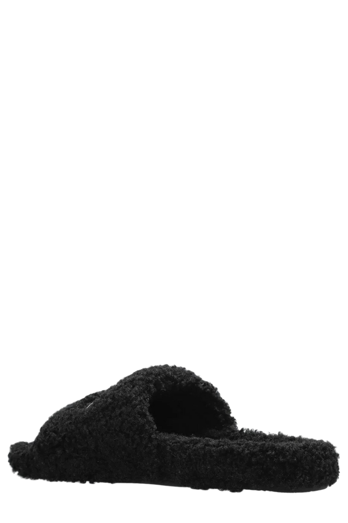 Balenciaga Political Logo Furry Slides