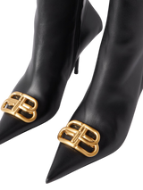 Balenciaga Embellished Leather Knee Boots 2