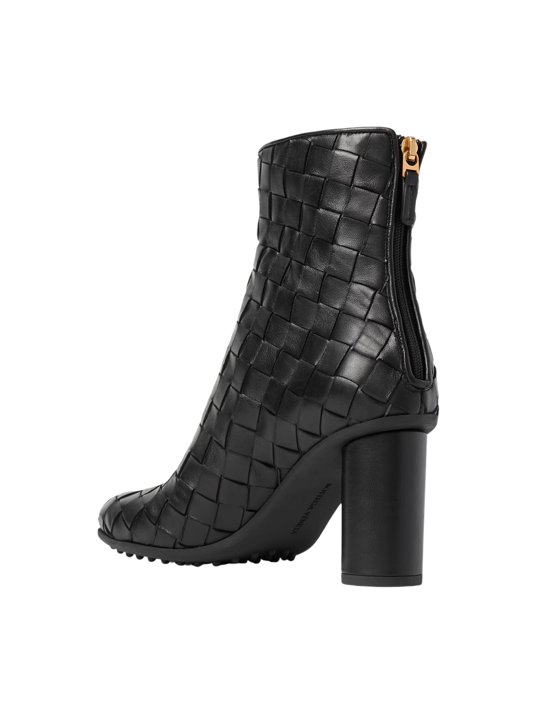 Bottega Veneta Atomic Intrecciato Leather Ankle Boots
