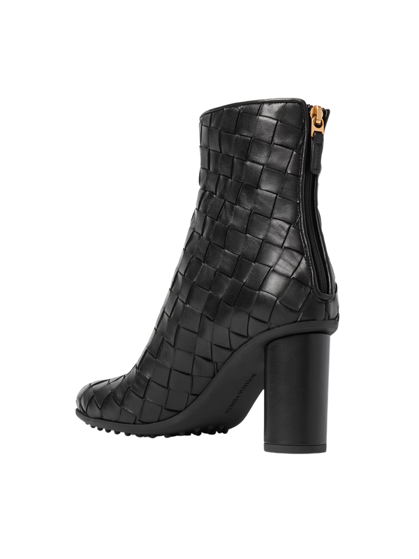 Bottega Veneta Atomic Intrecciato Leather Ankle Boots