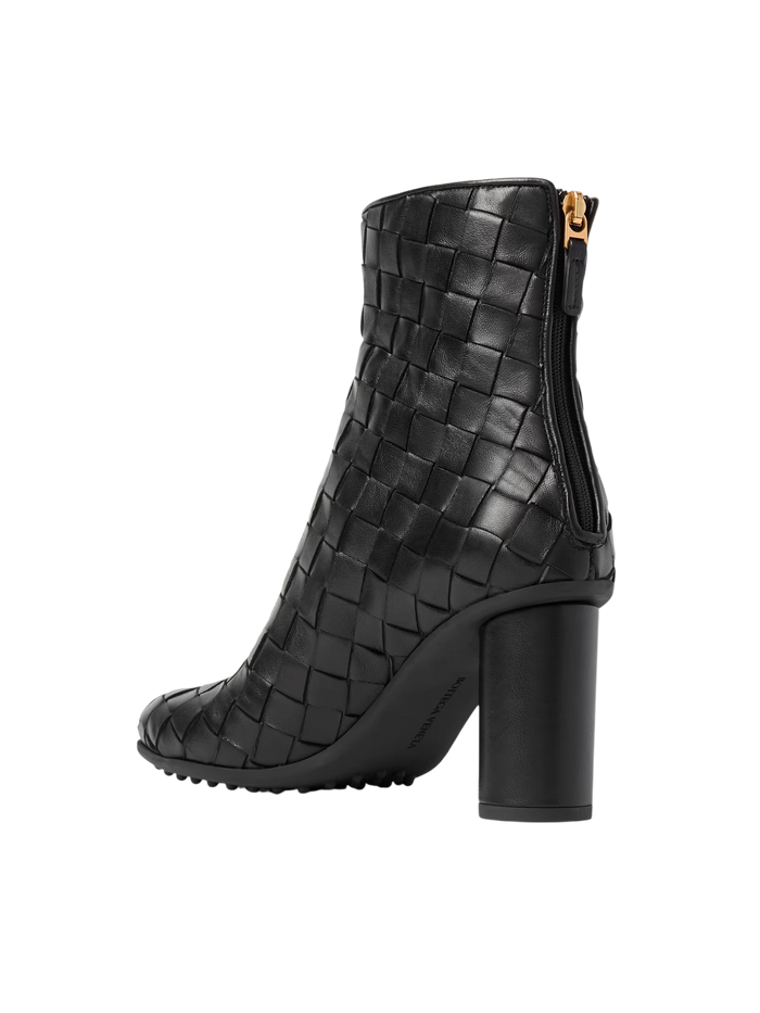Bottega Veneta Atomic Intrecciato Leather Ankle Boots