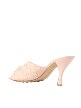 Bottega Veneta Blink Twisted Intrecciato Leather Mules Pink 1