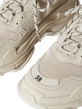 Balenciaga Triple S Logo-Embroided Leather, Nubuck and Mesh Sneakers 2