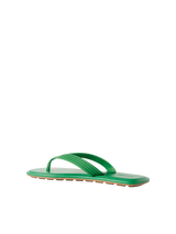 Bottega Veneta Sampieri Flat Thong Rubber Flip Flops Green 1