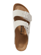 Birkenstock Arizona Suede Sandals White 2