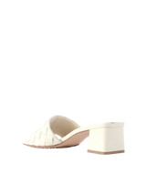 Bottega Veneta Riva Intrecciato Leather Mules Off White 2