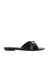 Balenciaga Cagole Embellished Textured-Leather Sandals 3