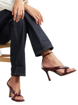 Bottega Veneta Riva Padded Glossed-leather Sandals Red 1