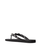 Balenciaga Cagole Embellished Rubber Flip Flops 1