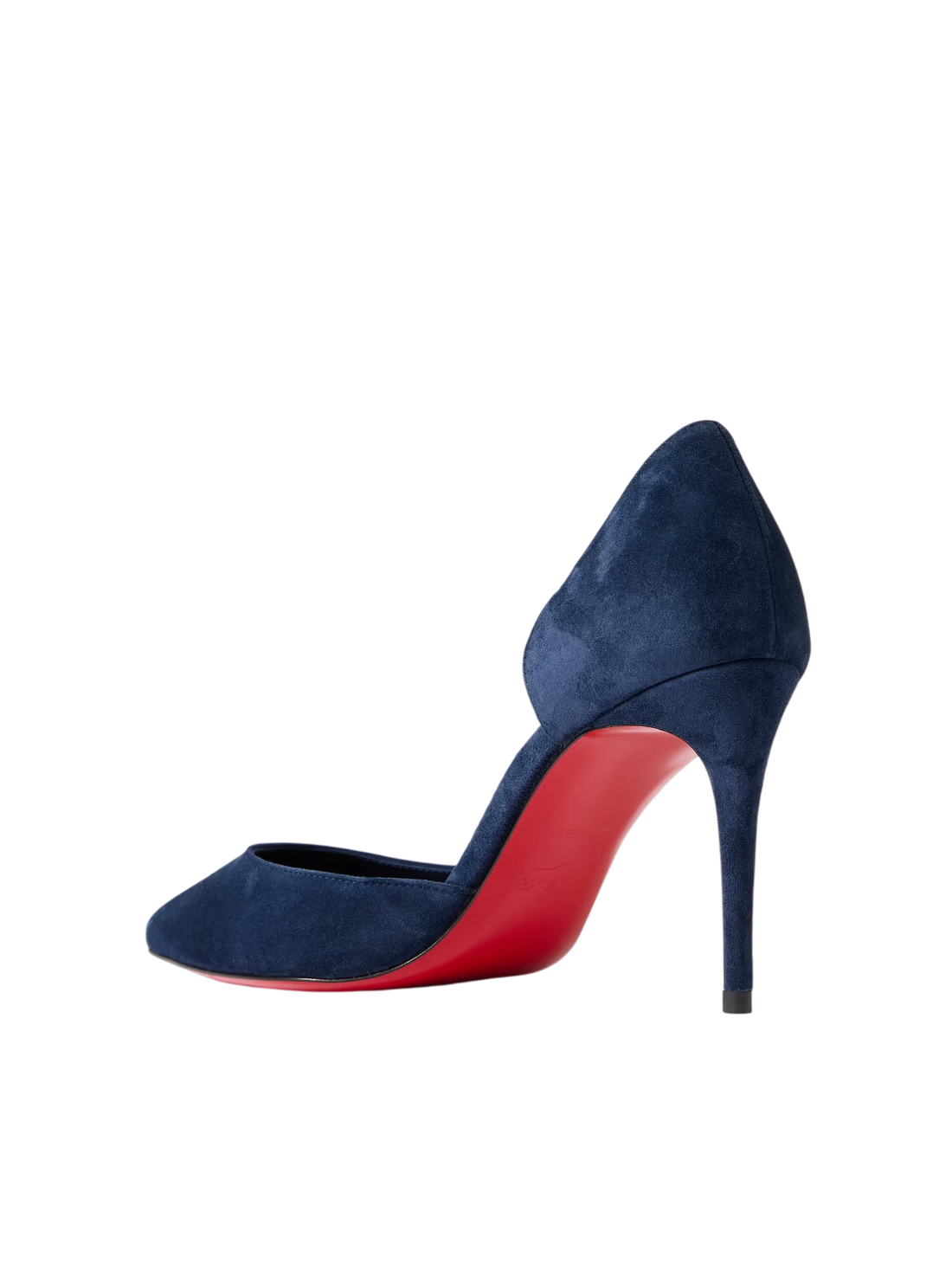 Christian Louboutin Iriza 85 Suede Pumps Navy