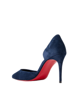 Christian Louboutin Iriza 85 Suede Pumps Navy 1