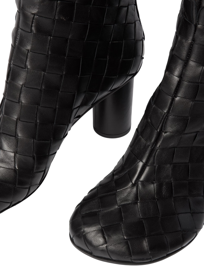 Bottega Veneta Atomic Intrecciato Leather Ankle Boots