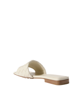 Bottega Veneta Riva Intrecciato Leather Slides Off White 2