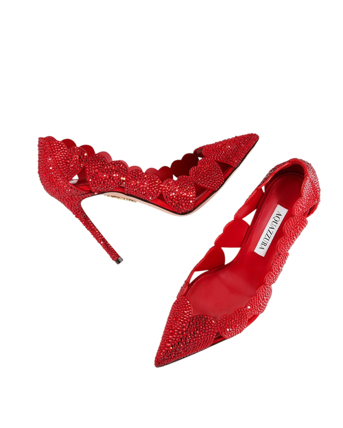 Aquazzura Amourose Maxi Crystal Pump 105