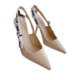 Christian Dior J'Adior Slingback Pump Patent Ribbon Nude 6
