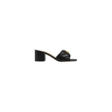 Gucci Slide Sandal With Double G, Leather Black 1