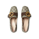 Gucci (Wmns) Blondie Pump GG Supreme Canvas Ebony' Brown 2