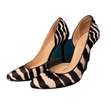 Gucci 'marmont' Zebra Print Pump Black 1