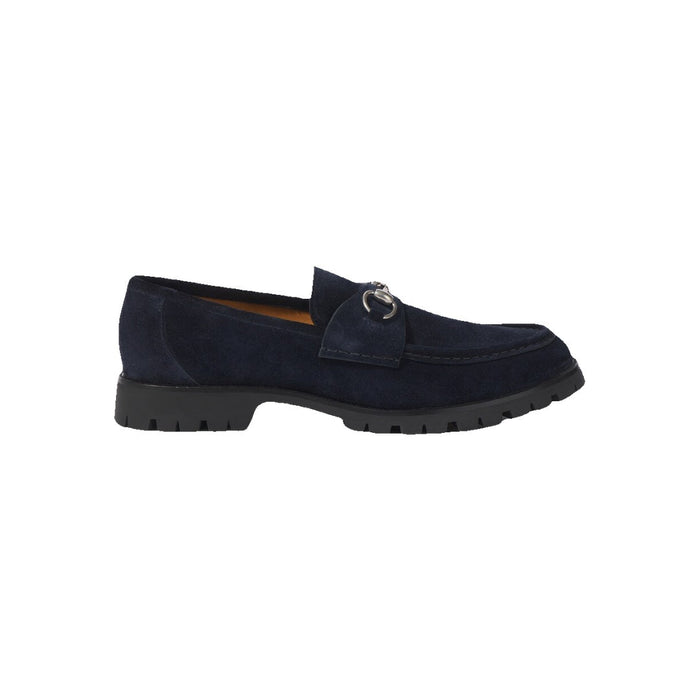 Gucci Horsebit-Detailed Suede Clogs Blue